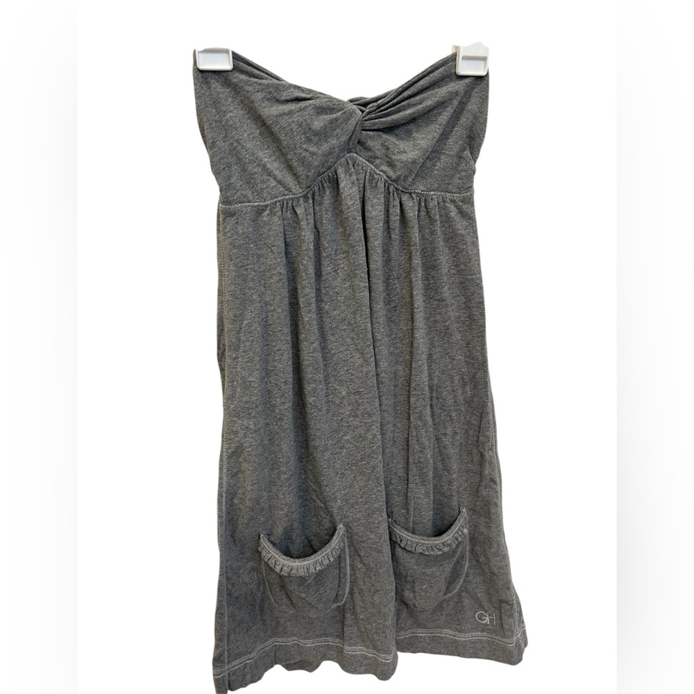 Gilly Hicks Heather Gray Strapless Dress